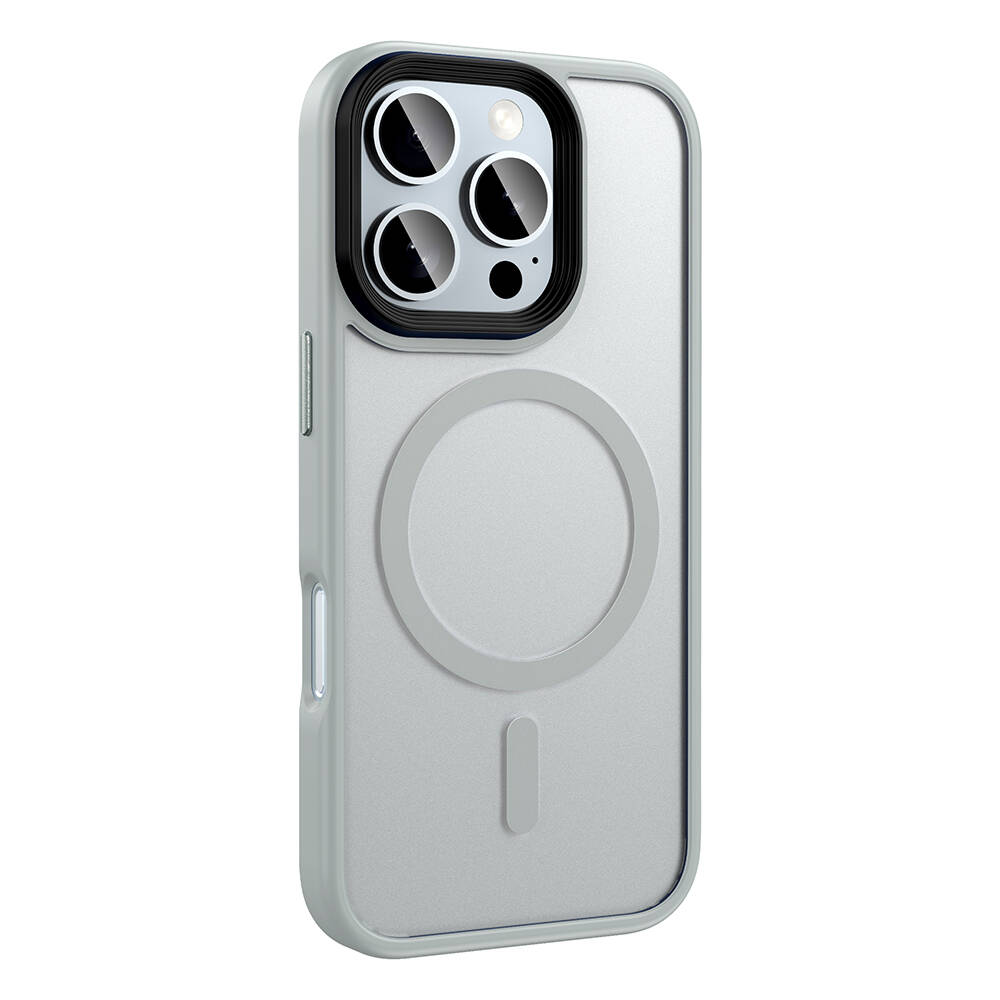 Apple iPhone 16 Pro Kılıf Mat Arka Yüzey Wireless Şarj Özellikli Zore Flet Magsafe Kapak - 5