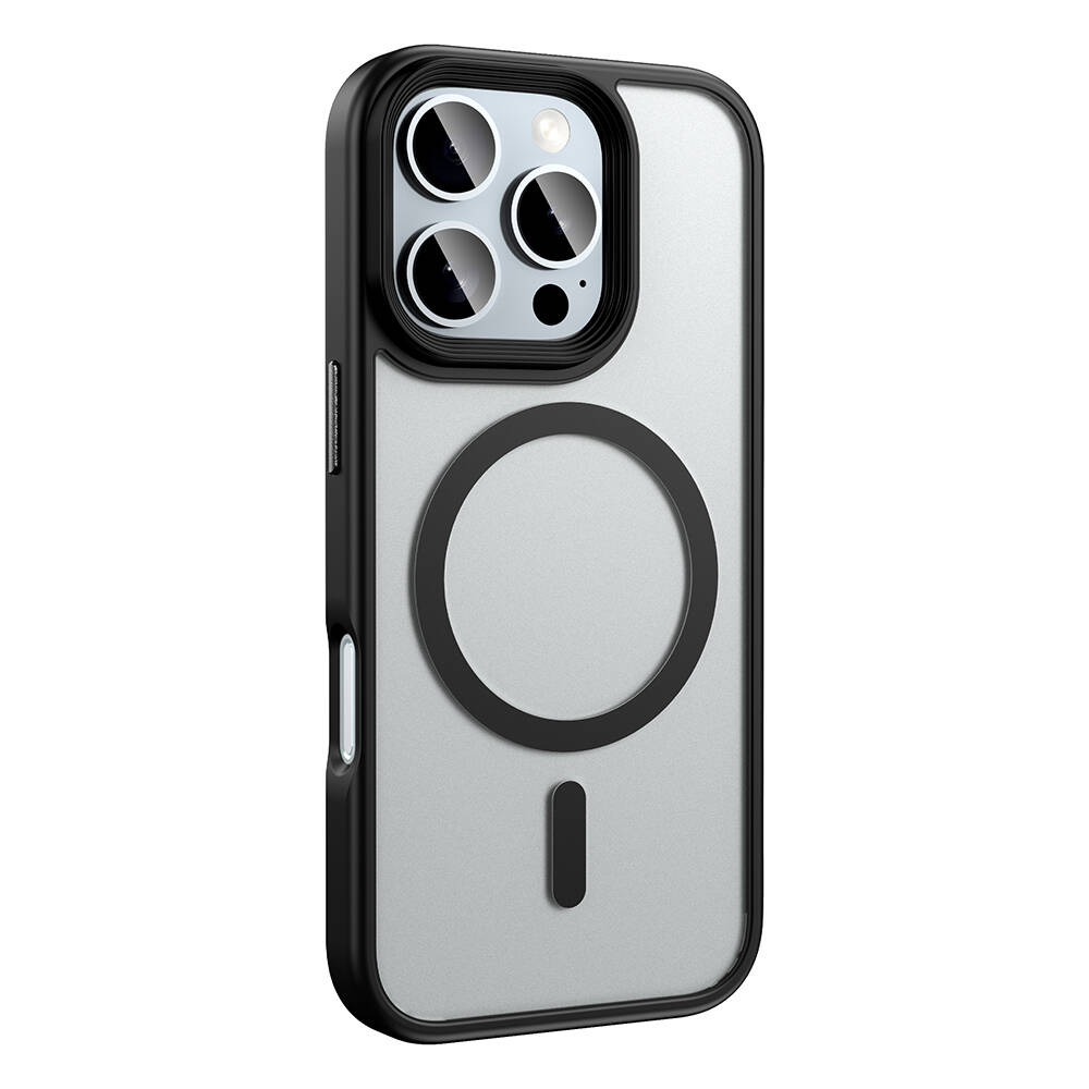 Apple iPhone 16 Pro Max Kılıf Mat Arka Yüzey Wireless Şarj Özellikli Zore Flet Magsafe Kapak - 7