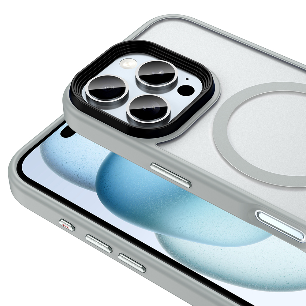 Apple iPhone 16 Pro Max Uyumlu Kılıf Mat Arka Yüzey Wireless Şarj Özellikli Zore Flet Magsafe Kapak - 4