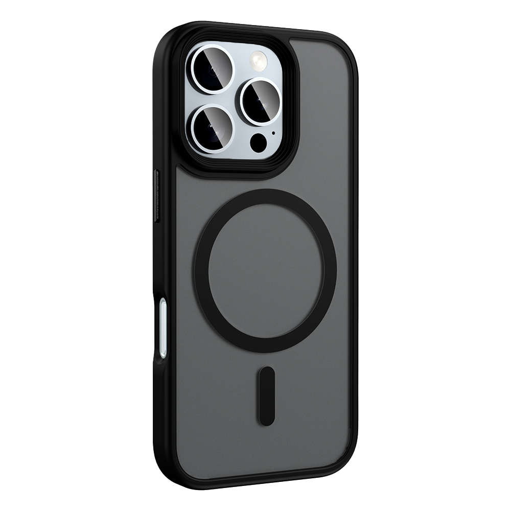 Apple iPhone 16 Pro Max Uyumlu Kılıf Mat Arka Yüzey Wireless Şarj Özellikli Zore Flet Magsafe Kapak - 10