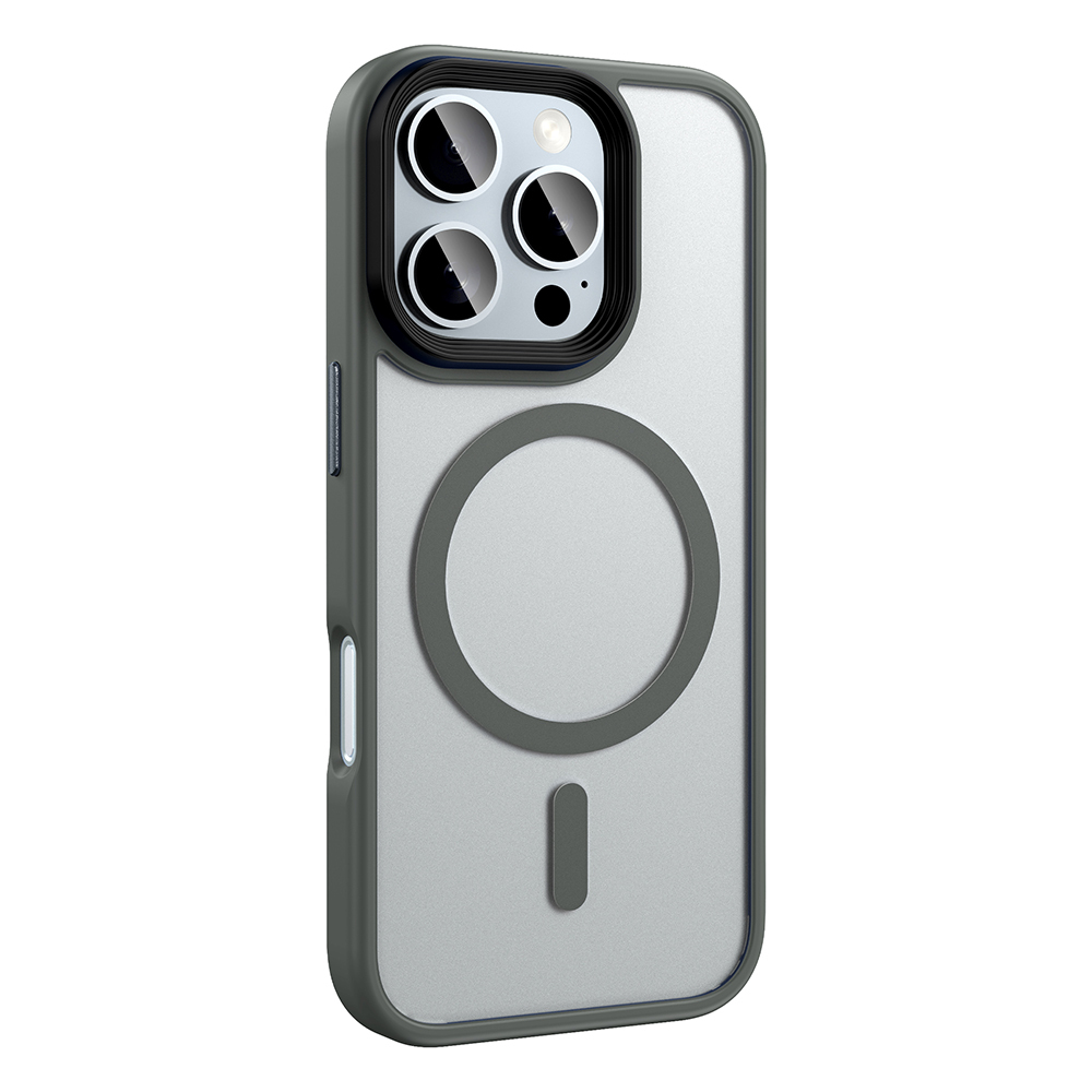 Apple iPhone 16 Pro Max Uyumlu Kılıf Mat Arka Yüzey Wireless Şarj Özellikli Zore Flet Magsafe Kapak - 12