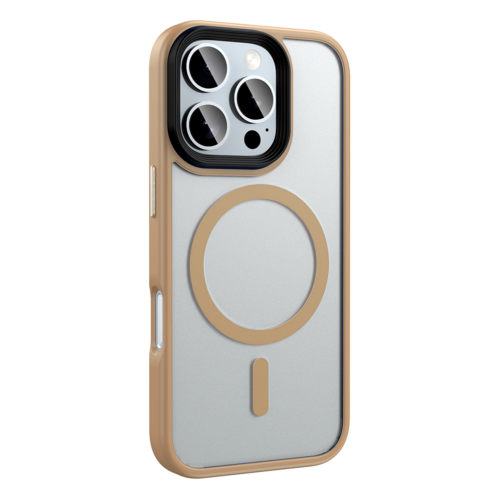 Apple iPhone 16 Pro Max Uyumlu Kılıf Mat Arka Yüzey Wireless Şarj Özellikli Zore Flet Magsafe Kapak - 13