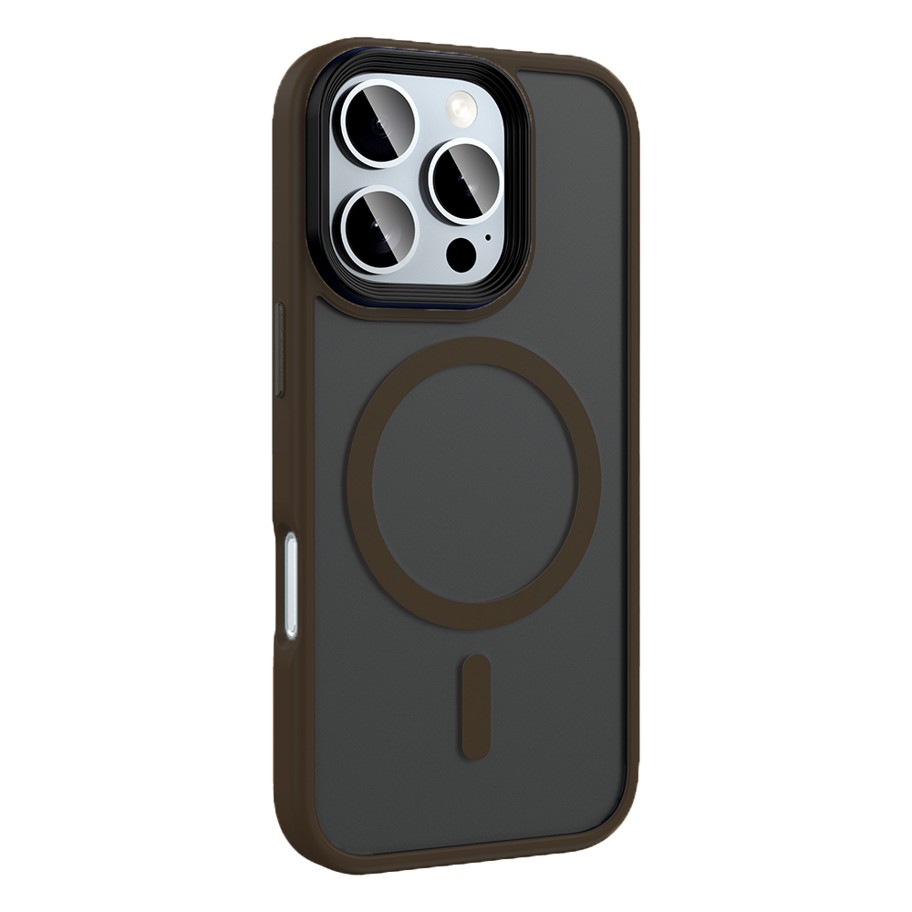 Apple iPhone 16 Pro Max Uyumlu Kılıf Mat Arka Yüzey Wireless Şarj Özellikli Zore Flet Magsafe Kapak - 16