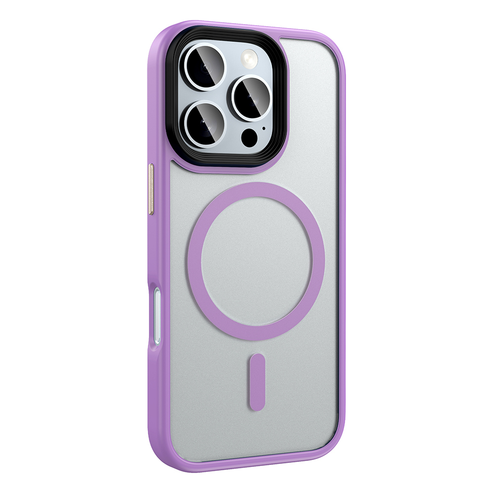 Apple iPhone 16 Pro Max Uyumlu Kılıf Mat Arka Yüzey Wireless Şarj Özellikli Zore Flet Magsafe Kapak - 18