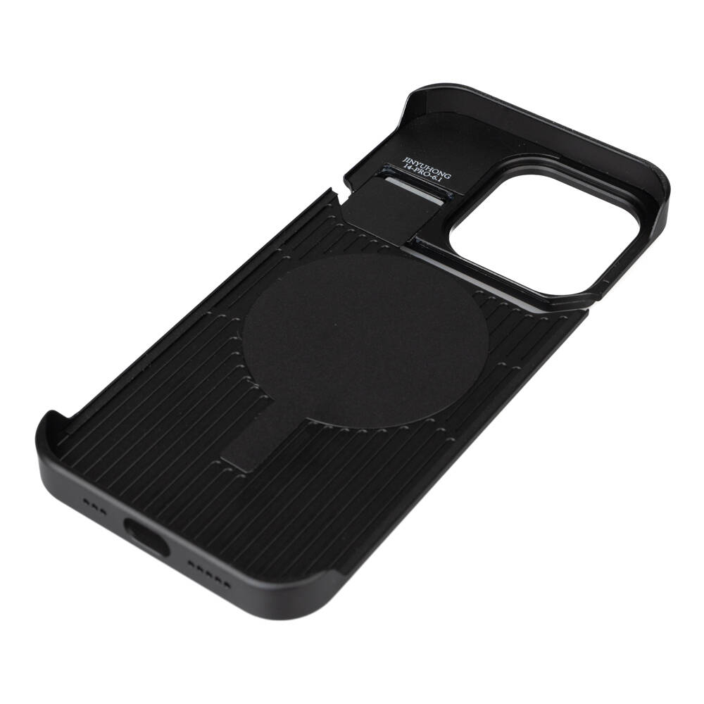 Apple iPhone 14 Pro Uyumlu Kılıf Magsafe Şarj Özellikli Mekanizmalı Koku Hazneli Zore Mostar Kapak - 2