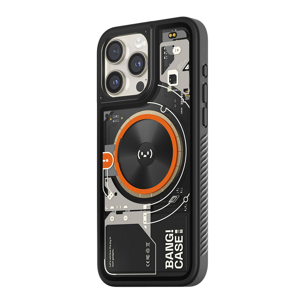 iPhone 15 Pro Max Kılıf Özelleştirilebilir 3 Fonksiyonlu Bluetooth Bağlantılı Bitmo Lab Bangcase Akıllı Magsafe Kapak - 5