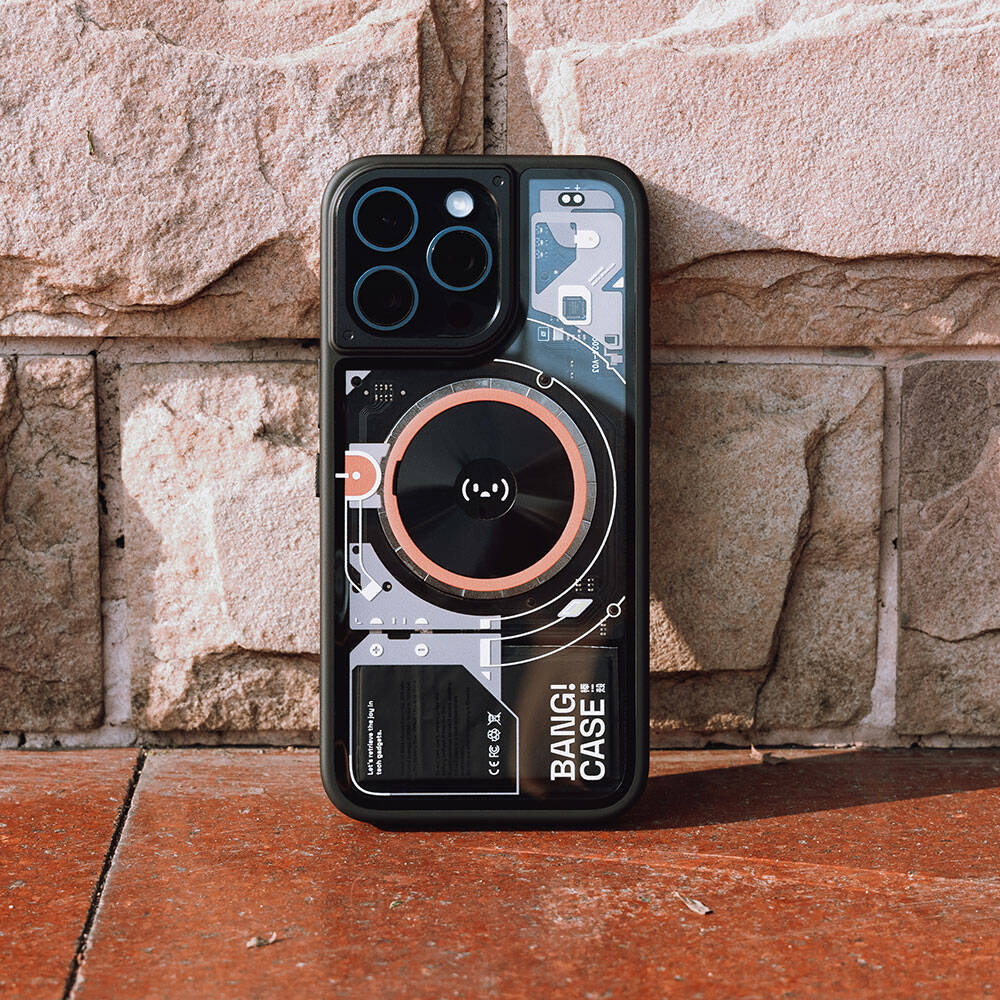 iPhone 15 Pro Max Kılıf Özelleştirilebilir 3 Fonksiyonlu Bluetooth Bağlantılı Bitmo Lab Bangcase Akıllı Magsafe Kapak - 15