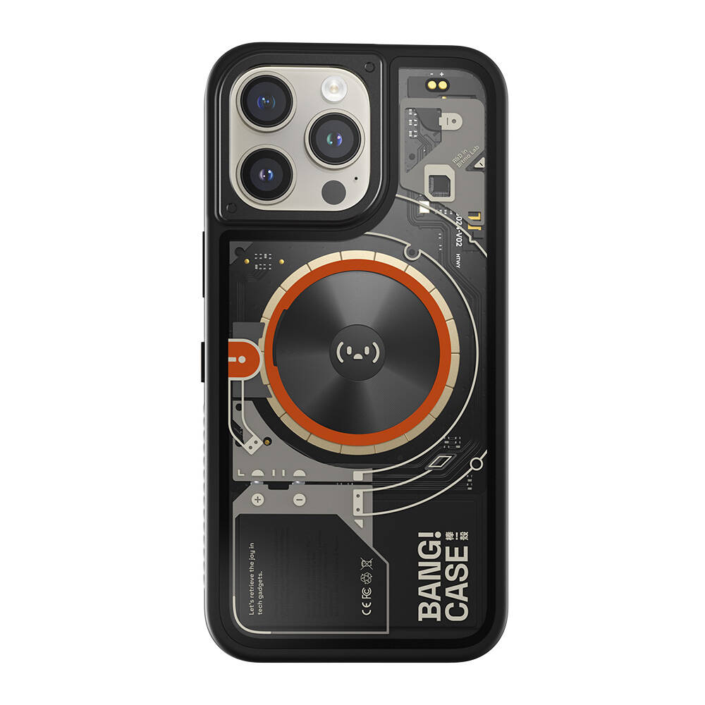 Apple iPhone 14 Pro Uyumlu Kılıf Özelleştirilebilir 3 Fonksiyonlu Bluetooth Bağlantılı Bitmo Lab Bangcase Akıllı Magsafe Kapak - 1