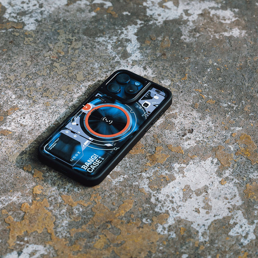 Apple iPhone 14 Pro Uyumlu Kılıf Özelleştirilebilir 3 Fonksiyonlu Bluetooth Bağlantılı Bitmo Lab Bangcase Akıllı Magsafe Kapak - 7