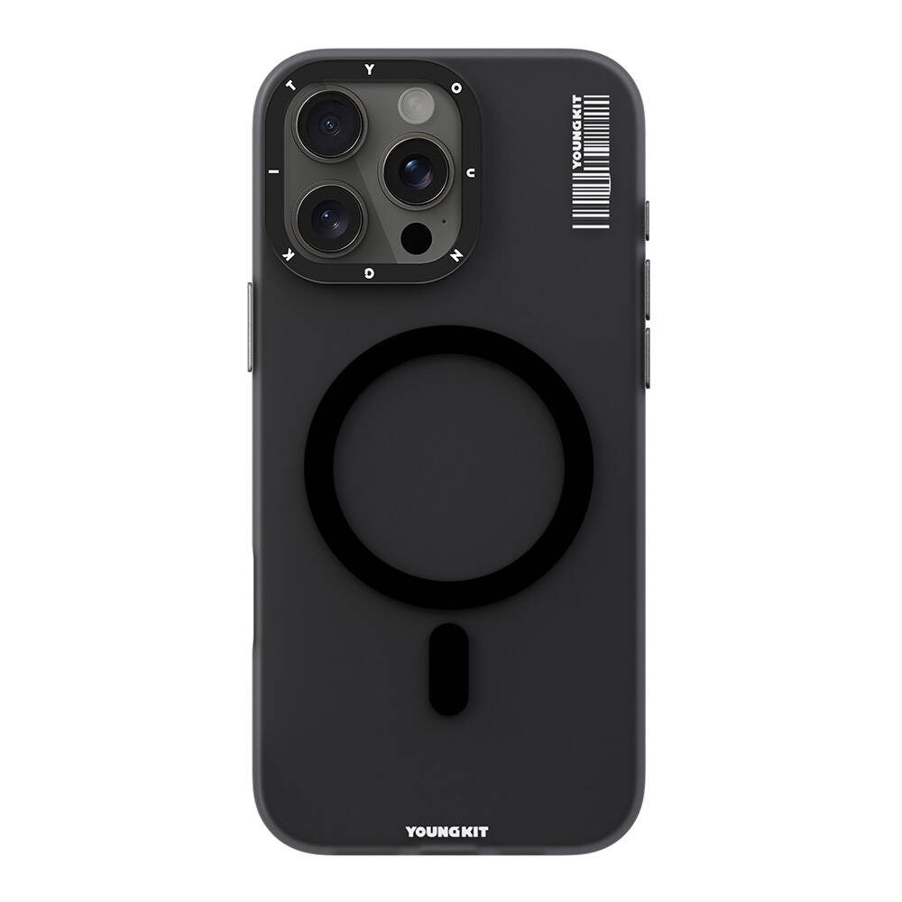 Apple iPhone 16 Pro Max Kılıf Magsafe Şarj Özellikli Youngkit Hidden Sand Serisi Kapak - 2