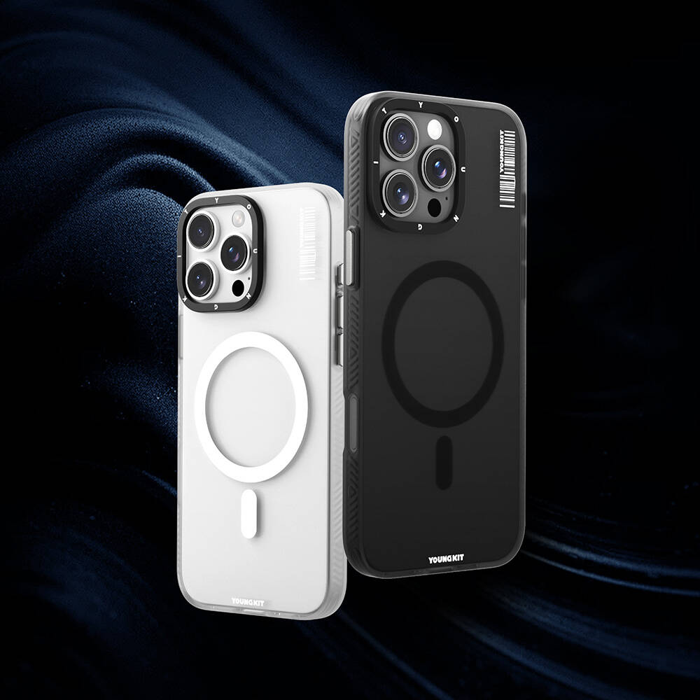 Apple iPhone 16 Pro Max Kılıf Magsafe Şarj Özellikli Youngkit Hidden Sand Serisi Kapak - 3