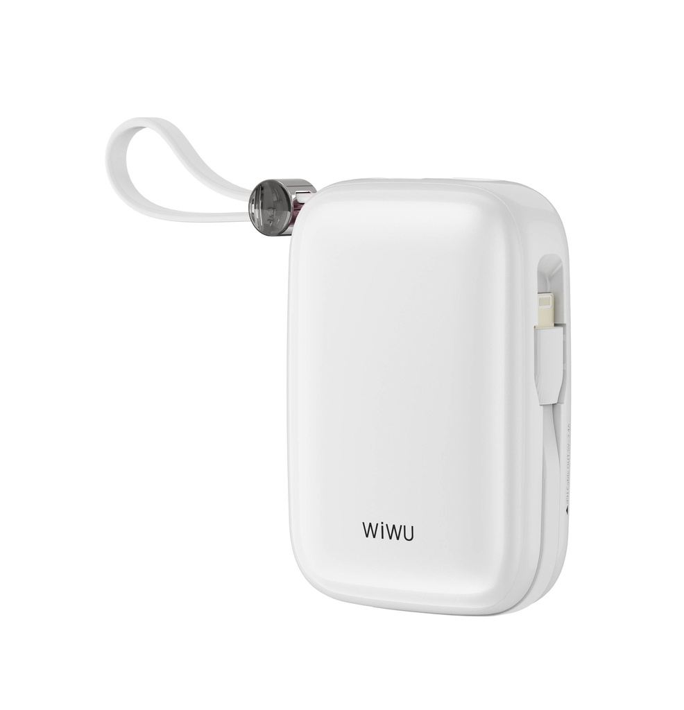 Wiwu Wi-P042 Monaco Serisi Lightning ve Type-C Kablolu Dijital LED Göstergeli Askılı Powerbank 10000mAh - 8