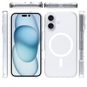 Apple iPhone 16 Plus Kılıf Magsafe Şarj Özellikli Şeffaf Sert PC Zore Embos Kapak - 3