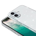 Apple iPhone 16 Kılıf Magsafe Şarj Özellikli Parlayan Simli Şeffaf Zore Redos Kapak - 1