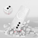 Samsung Galaxy Z Fold 6 Uyumlu Kılıf Magsafe Şarj Özellikli Parlayan Simli Saydam Renkli Zore Allstar Kapak - 9