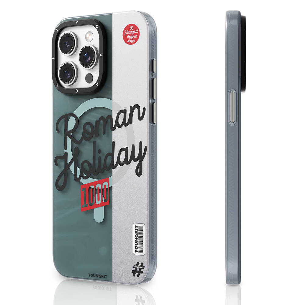 Apple iPhone 14 Pro Uyumlu Kılıf Magsafe Şarj Özellikli YoungKit Motorcycle Legend Serisi Kapak - 1