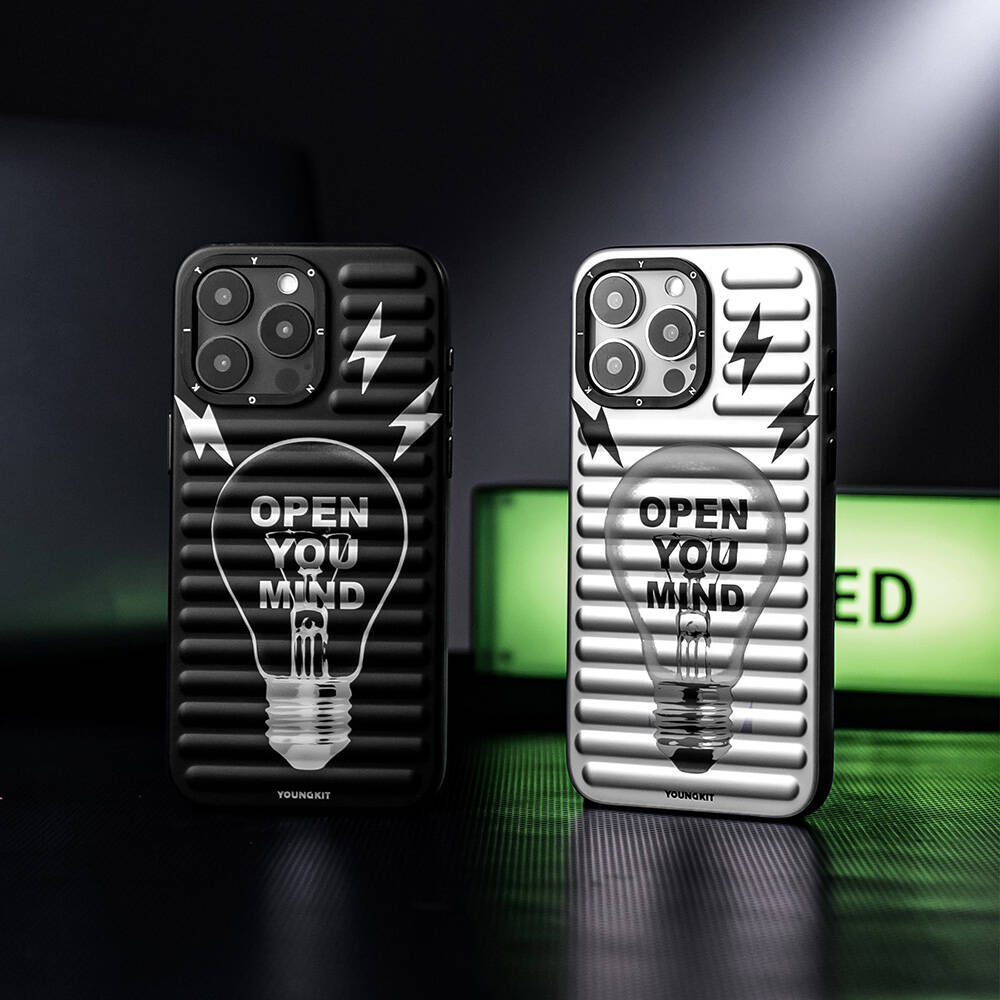 Apple iPhone 14 Pro Max Uyumlu Magsafe Şarj Özellikli YoungKit Open Mind Serisi Kapak - 9