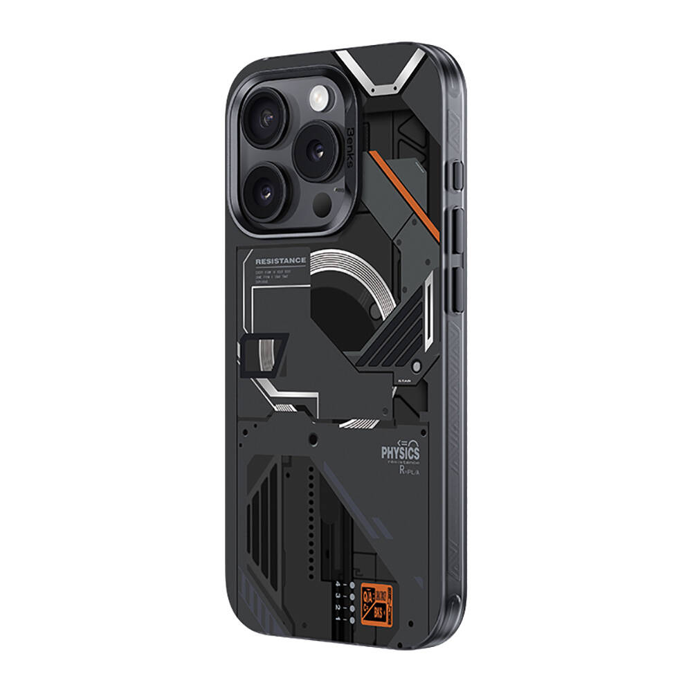 Apple iPhone 16 Pro Max Kılıf MagSafe Şarj Özellikli Mekanik Tasarımlı Benks Perspective Serisi Kapak - 1