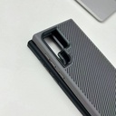 Samsung Galaxy S24 Ultra Uyumlu Kılıf Magsafe Şarj Özellikli Karbon Fiber Görünümlü Zore Troy Kapak - 9