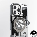 Apple iPhone 16 Pro Max Kılıf Magsafe Şarj Özellikli YoungKit 360° Standlı Starship Serisi Kapak - 1