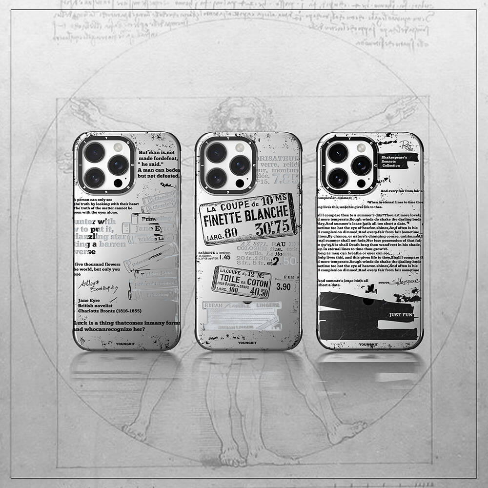 Apple iPhone 16 Pro Kılıf Magsafe Şarj Özellikli YoungKit Literary Serisi Retro Magz Kapak - 3