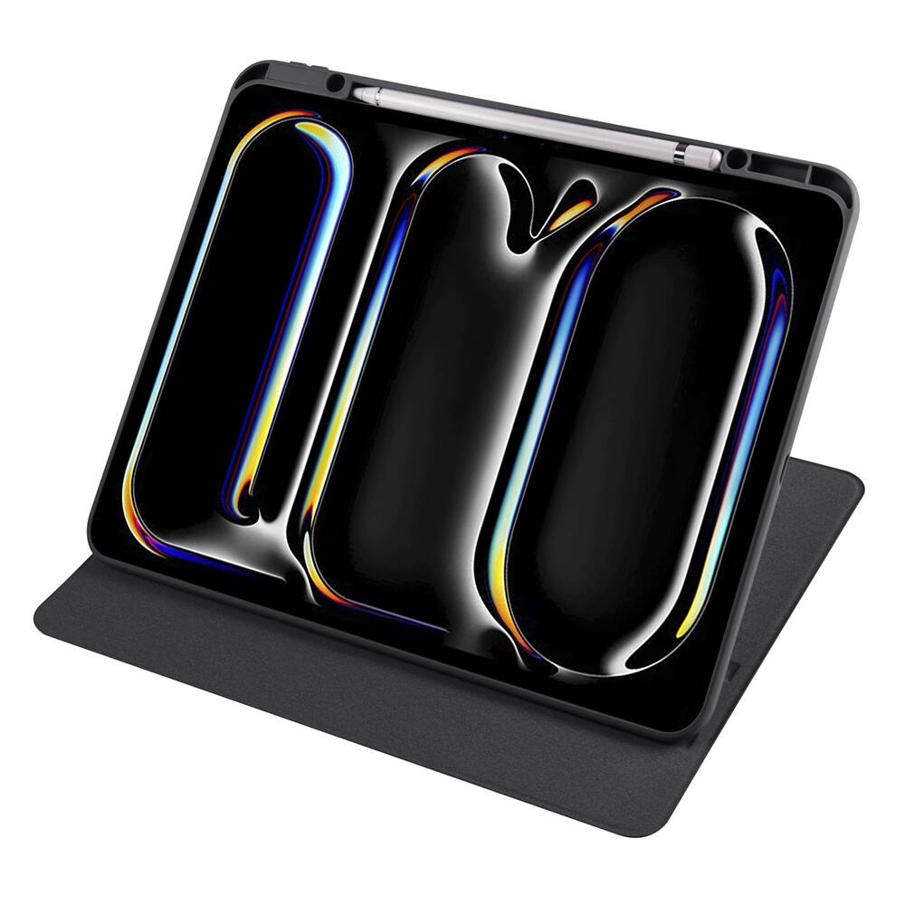 Apple iPad Pro 13 2024 Uyumlu Kılıf Zore Termik Kalem Bölmeli Dönebilen Standlı Kılıf - 1