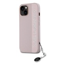 Apple iPhone 14 Uyumlu Kılıf Karl Lagerfeld Orjinal Lisanslı Anahtarlıklı Taşlı KL Yazılı Saffiano Rhinestones Kapak - 8