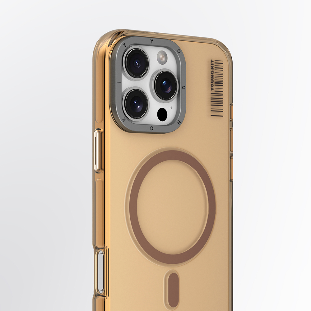 Apple iPhone 16 Pro Max Uyumlu Kılıf Magsafe Şarj Özellikli Şeffaf Youngkit Crystal Shield Serisi Kapak - 6