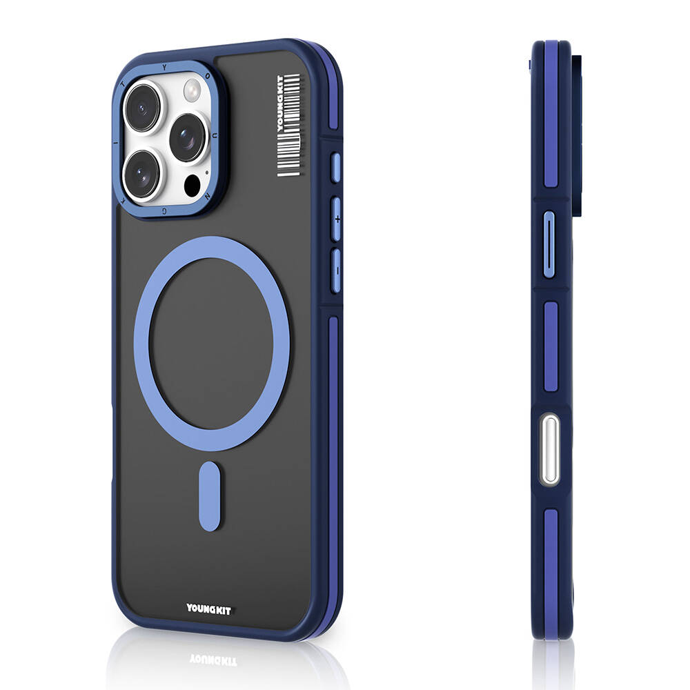 Apple iPhone 16 Pro Max Kılıf Magsafe Şarj Özellikli Youngkit Rock Sand Serisi Kapak - 2