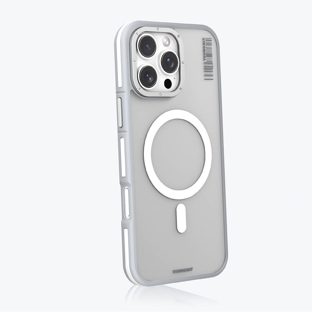 Apple iPhone 16 Pro Max Kılıf Magsafe Şarj Özellikli Youngkit Rock Sand Serisi Kapak - 10