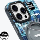 Apple iPhone 16 Pro Max Kılıf Magsafe Şarj Özellikli YoungKit 360° Standlı Technology Serisi Kapak - 6