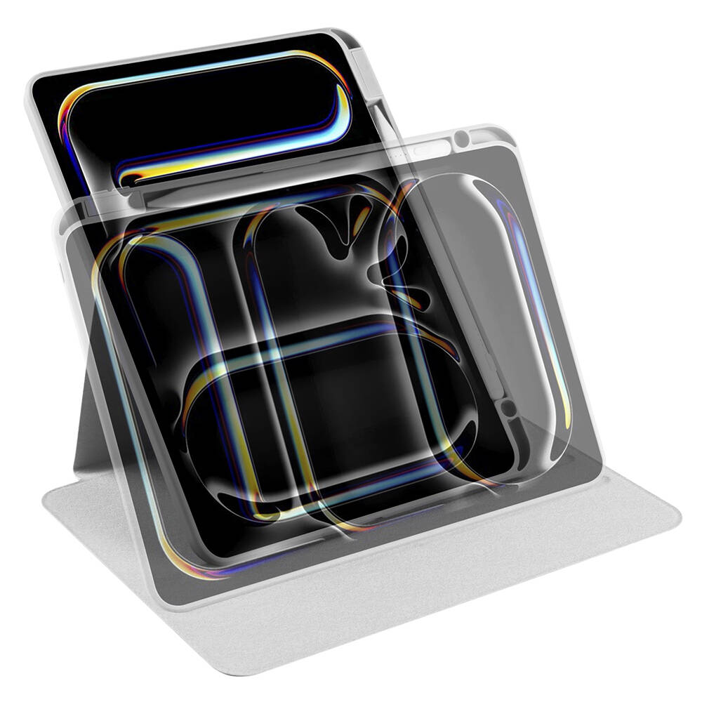 Apple iPad Pro 11 Uyumlu 2024 Kılıf Zore Termik Kalem Bölmeli Dönebilen Standlı Kılıf - 6