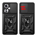 Oppo Reno Uyumlu 11F 5G Kılıf Magnetik Standlı Kamera Korumalı Zore Sürgülü Vega Kapak - 1