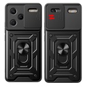 Xiaomi Redmi Note 13 Pro Plus 5G Uyumlu Kılıf Magnetik Standlı Kamera Korumalı Zore Sürgülü Vega Kapak - 1