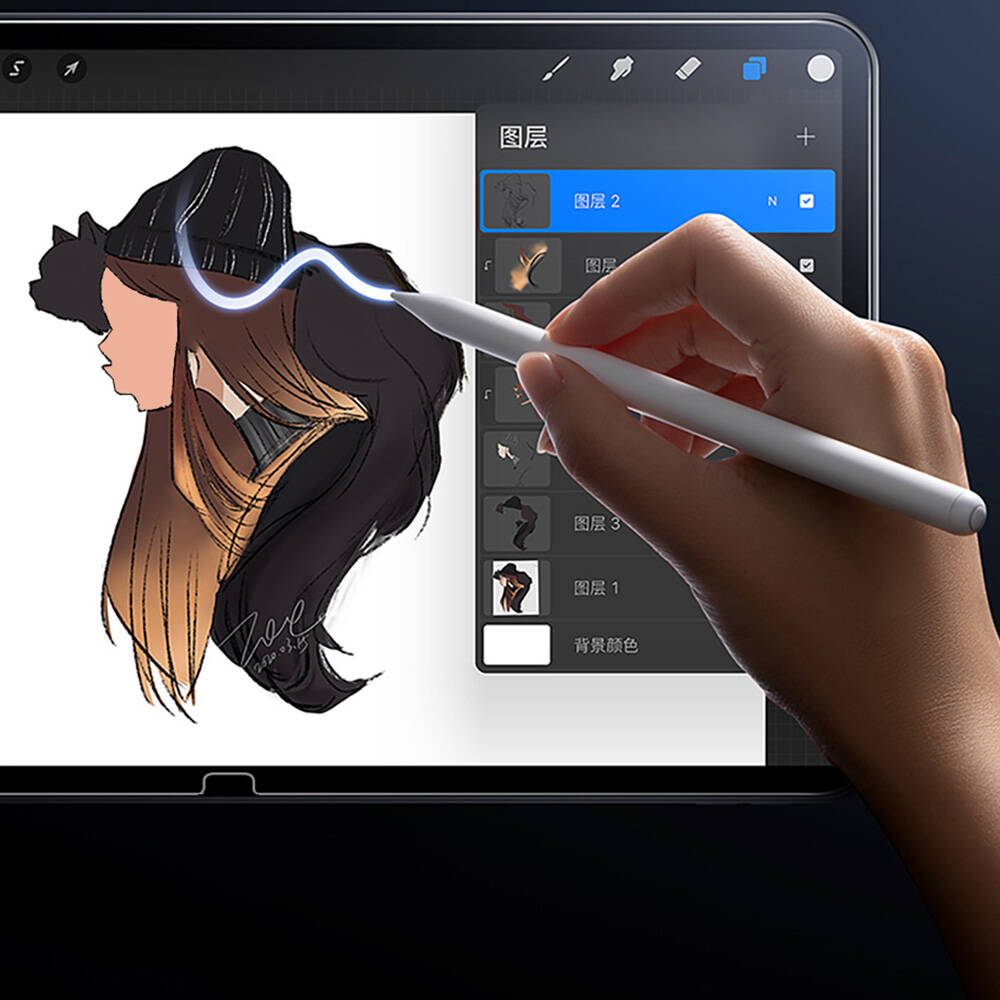 Apple iPad Air 13 2024 Uyumlu Wiwu Wi-GQ003 iVista Serisi Oleofobik HD Temperli Cam Ekran Koruyucu - 6