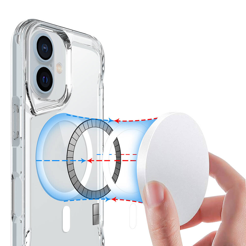 Apple iPhone 16 Plus Kılıf Zore Magsafe Şarj Özellikli T-Max Magsafe Kapak - 7