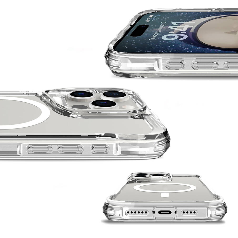 Apple iPhone 16 Pro Kılıf Zore Magsafe Şarj Özellikli T-Max Magsafe Kapak - 3