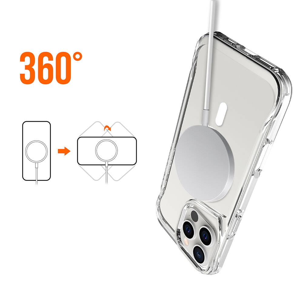 Apple iPhone 16 Pro Kılıf Zore Magsafe Şarj Özellikli T-Max Magsafe Kapak - 8