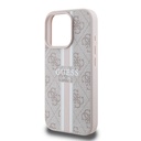 Apple iPhone 16 Pro Kılıf Guess Orjinal Lisanslı Magsafe Şarj Özellikli 4G Şerit Tasarımlı Printed Kapak - 11
