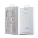 Apple iPhone 16 Pro Max Kılıf Guess Orjinal Lisanslı Magsafe Şarj Özellikli 4G Şerit Tasarımlı Printed Kapak - 14