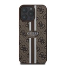 Apple iPhone 16 Pro Max Kılıf Guess Orjinal Lisanslı Magsafe Şarj Özellikli 4G Şerit Tasarımlı Printed Kapak - 16