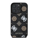 Apple iPhone 16 Pro Kılıf Guess Orjinal Lisanslı Magsafe Şarj Özellikli 4G Desenli Yazı Logolu Peony Kapak - 16