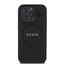 Apple iPhone 16 Pro Kılıf Guess Orjinal Lisanslı Magsafe Şarj Özellikli Yazı Logolu Saffiano Peony Kapak - 2