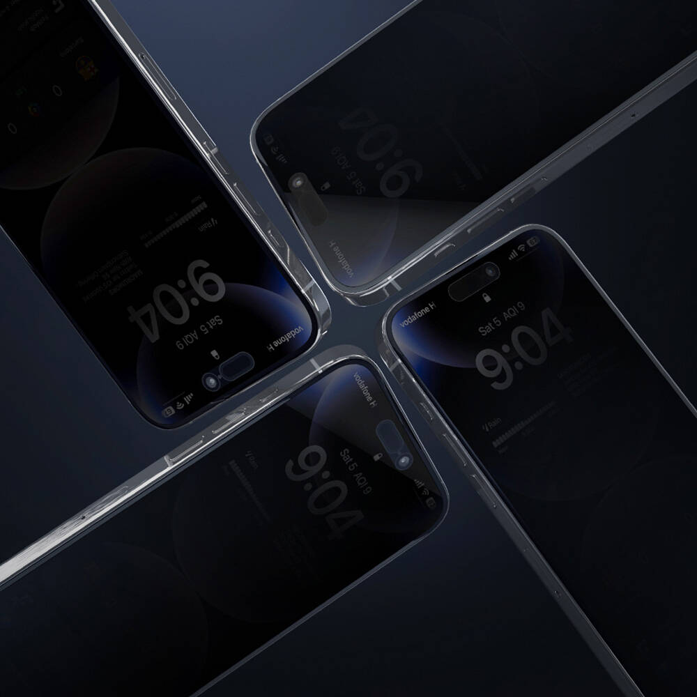 Apple iPhone 16 Pro Wiwu GT-015 Özellikli Çok Katmanlı Temperli iPrivacy Cam Ekran Koruyucu 10'lu Paket - 5