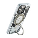 Apple iPhone 15 Pro Max Uyumlu Kılıf Magsafe Şarj Özellikli YoungKit 360° Standlı Starship Serisi Kapak - 4