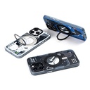 Apple iPhone 15 Pro Max Uyumlu Kılıf Magsafe Şarj Özellikli YoungKit 360° Standlı Starship Serisi Kapak - 5