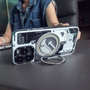 Apple iPhone 15 Pro Max Uyumlu Kılıf Magsafe Şarj Özellikli YoungKit 360° Standlı Starship Serisi Kapak - 12