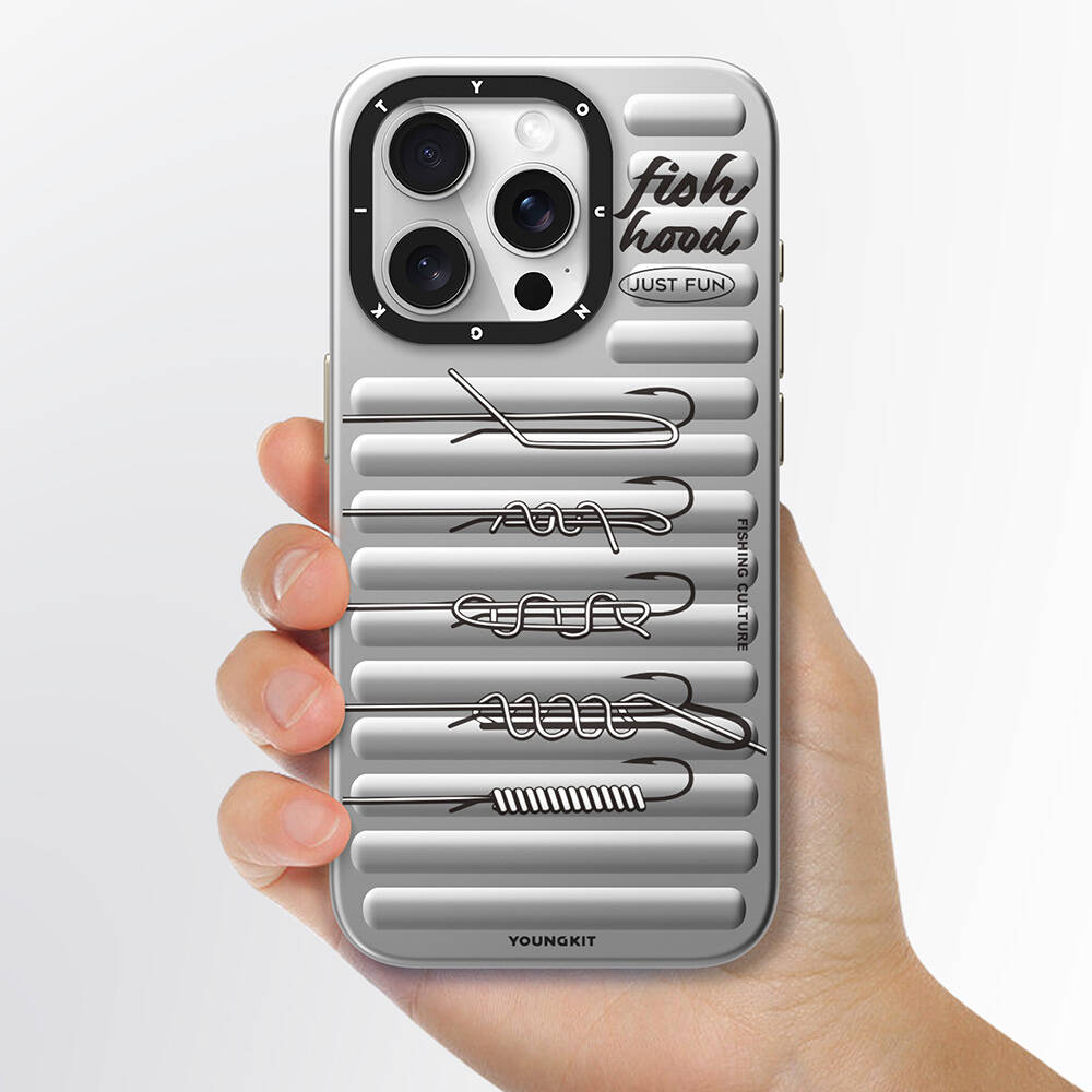 Apple iPhone 14 Pro Max Uyumlu Kılıf Magsafe Şarj Özellikli YoungKit Fishing Serisi Kapak - 4