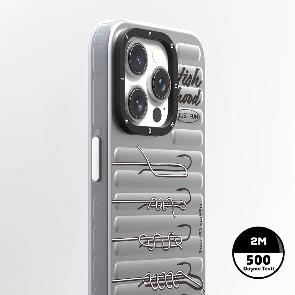 Apple iPhone 15 Pro Uyumlu Kılıf Magsafe Şarj Özellikli YoungKit Fishing Serisi Kapak - 3