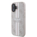 Apple iPhone 16 Uyumlu Kılıf Guess Orjinal Lisanslı Magsafe Şarj Özellikli 4G Şerit Tasarımlı Printed Kapak - 9